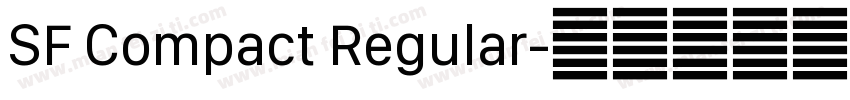 SF Compact Regular字体转换